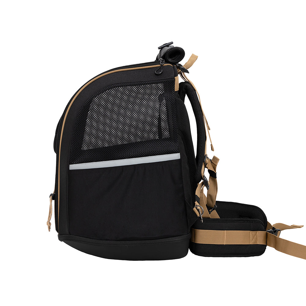 Ibiyaya Champion Large Dog Carrier Backpack - Jet Black