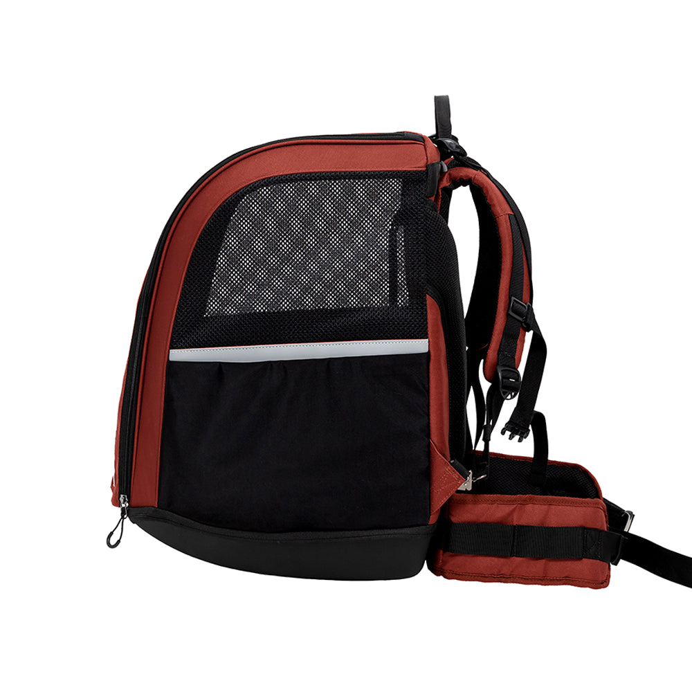 Ibiyaya Champion Large Dog Carrier Backpack - Maroon