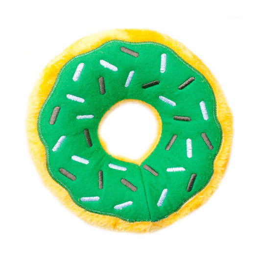 Zippy Paws Donutz Squeaker Dog Toy - Mint Chip